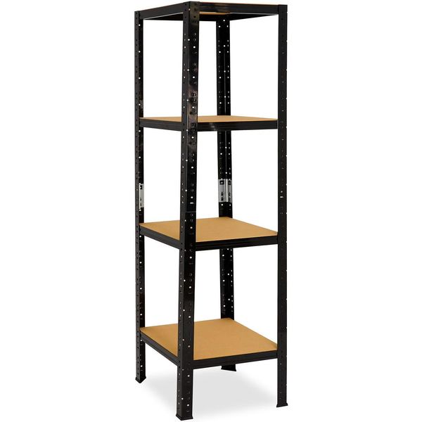 Shelfplaza Black 200X50X50 Cm Scaffale Pesante In Nero Con 4 Ripiani E 175 Kg Di Portata Per Ripiano-image