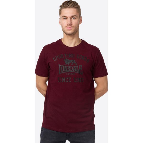 T-Shirt Uomo Regular Fit Double Pack Torbay Black/Oxblood 5XL Lonsdale-image