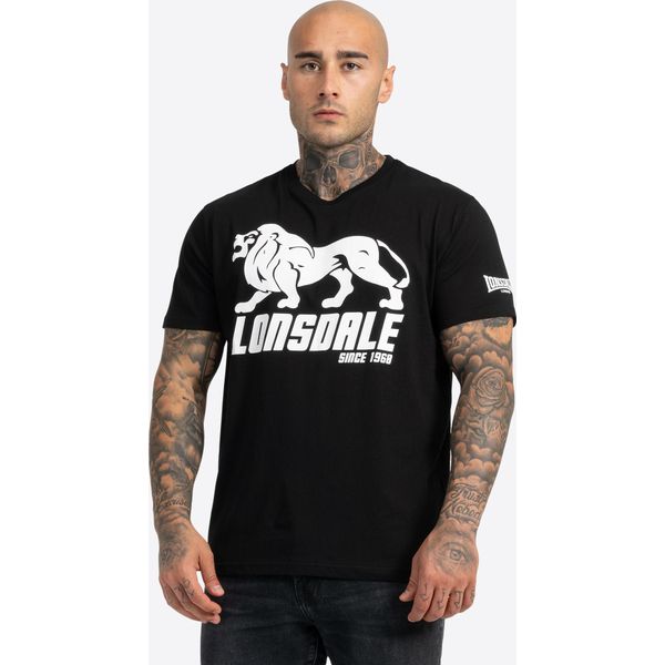 Maglietta Uomo Regular Fit Doppia Confezione Bylchau Bianco/Nero Xxxl Lonsdale-image