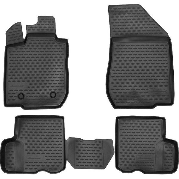Tappetini In Gomma Per Auto Dacia Logan 2006-2013 (Mcv, 7 Posti)-image