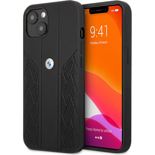 Etui Bmw Bmhcp13Srsppk Iphone 13 Mini5,4 Czarny/Nero Custodia Rigida In Pelle Curve Perforate-image