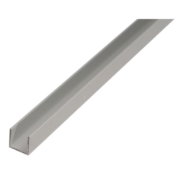 Alberts 497750 Profilo A U, Alluminio, Anodizzato Argento, 1000 X 20 X 8 Mm, Set Da 7-image