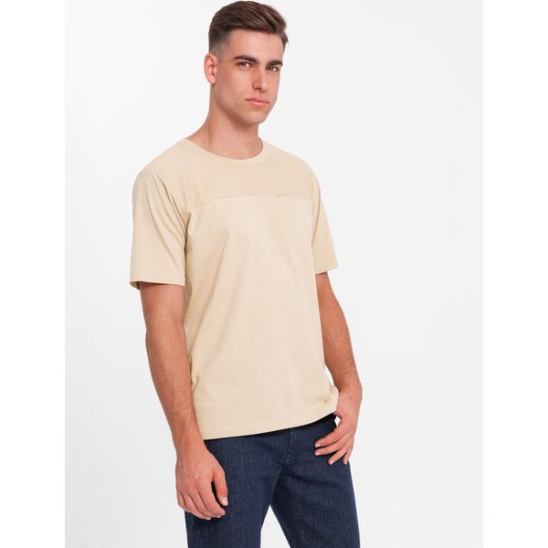 Ombre Clothing PáNske TričKo S KráTkym RukáVom Gamedaae KréMová M-image