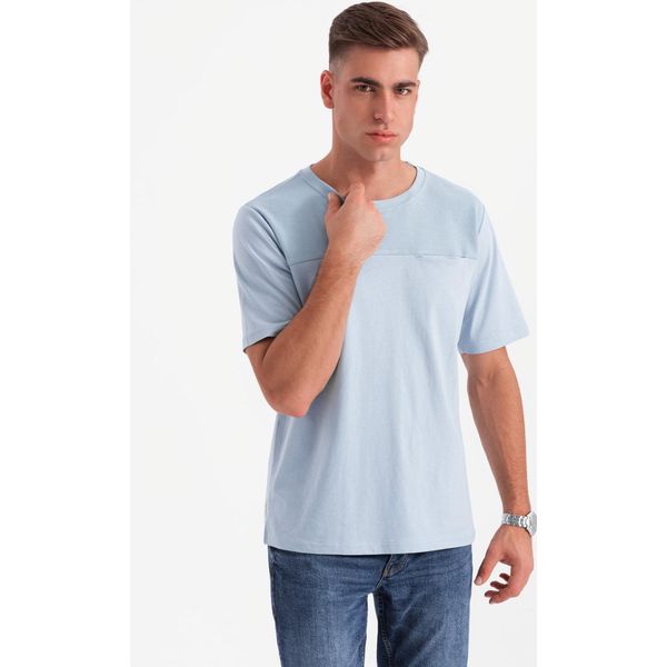 Ombre Clothing Maglietta A Maniche Corte Da Uomo Gamedaae Azzurro Xl-image