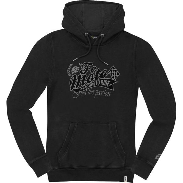Fc-Moto Crew Damen Felpa Con Cappuccio, Antracite, S-image