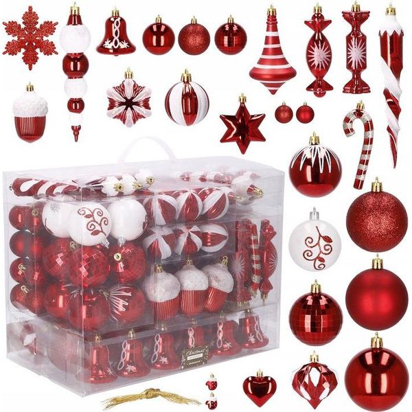 Baubles Natalizi Baubles Natalizi 153 Pezzi - Rosso-image