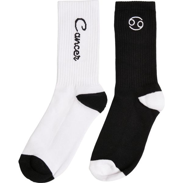 Mister Tee Accessories MT2235 | Zodiac Socks 2-Pack Socken - Farbe: Black/White Cancer - GrößE: 47-50-image