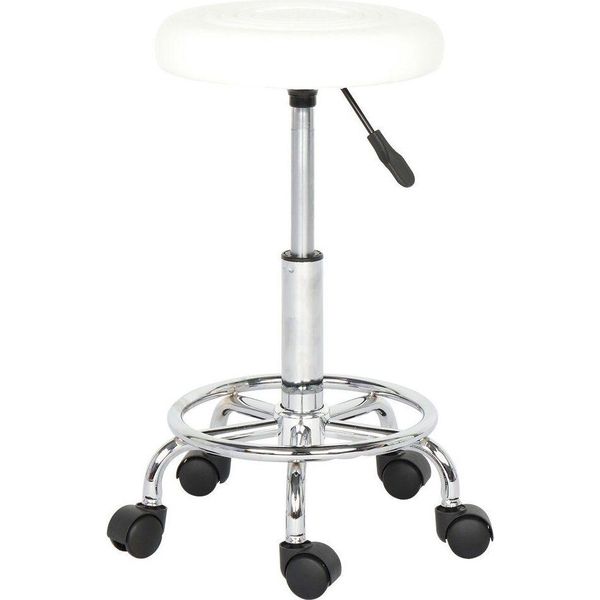 Fch Sgabello Girevole Sgabello Roll Regolabile In Altezza Sgabello Da Lavoro Sedia Girevole Sgabello Da Pratica Sgabello Per Cosmetici Ruote-image