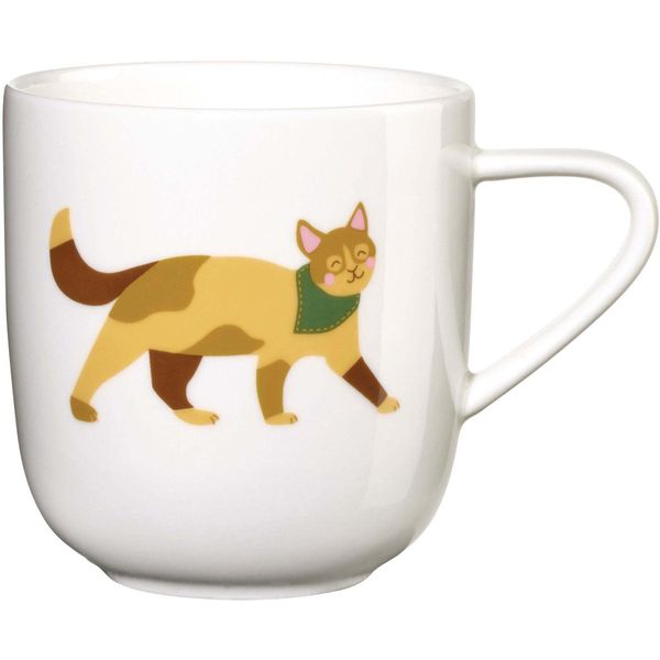 Asa Henkelbecher, Kater Kasimir D. 8 Cm, H. 8,5 Cm, 0,25 L., Fine Bone C-image