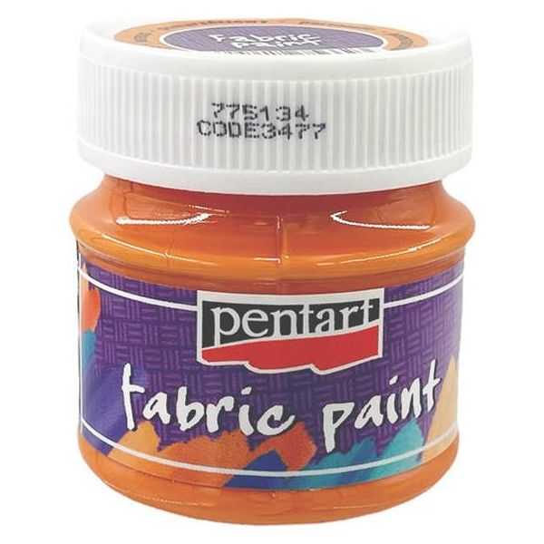 Pentart Vernice Per Tessuti - Arancione 50 Ml-image