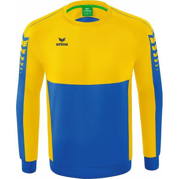 Erima Football Six Wings Felpa Uomo Bambini Blu Giallo Gr 128-image