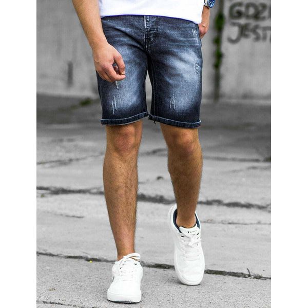 Recea Pantaloncini In Denim Da Uomo Vitello Nero 29-image