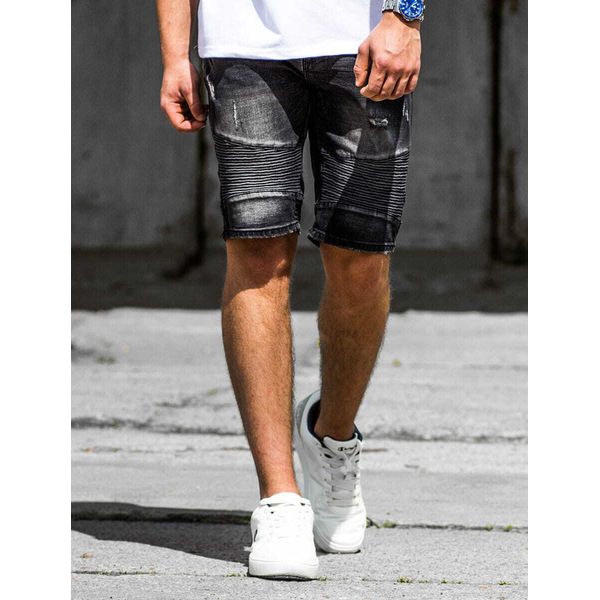Recea Pantaloncini Di Jeans Da Uomo Tautuw Nero 29-image