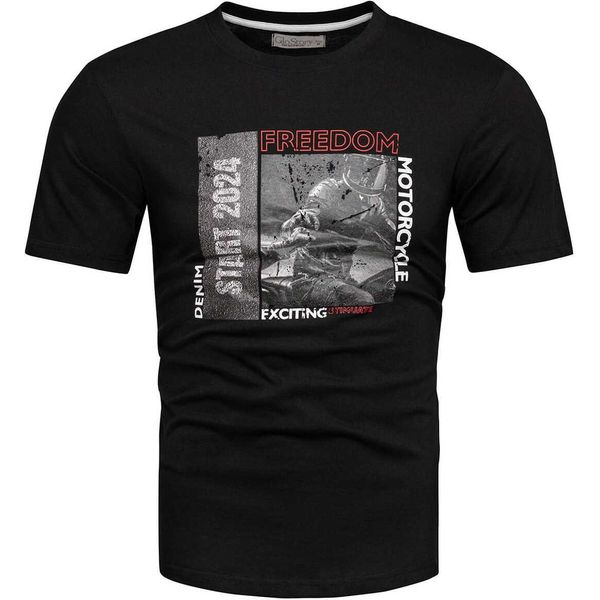 Recea T-Shirt Uomo A Maniche Corte Fualemaw Nero Xxl-image