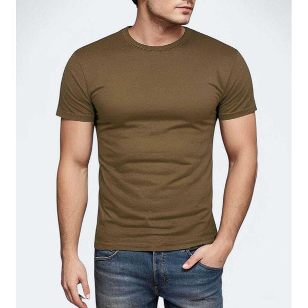 Recea T-Shirt A Manica Corta Latuw Kaki Uomo M-image