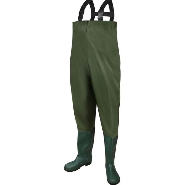 Wolketon Waders Pantaloni Da Pesca Pantaloni Da Laghetto Waders Con Stivali Pvc Gomma 44/45-image