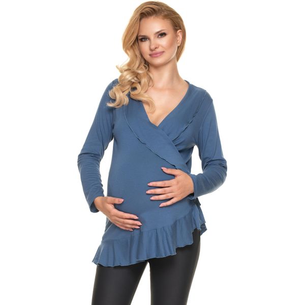 Peekaboo Top Maternità Donna Aperto Blu Scuro S/M-image