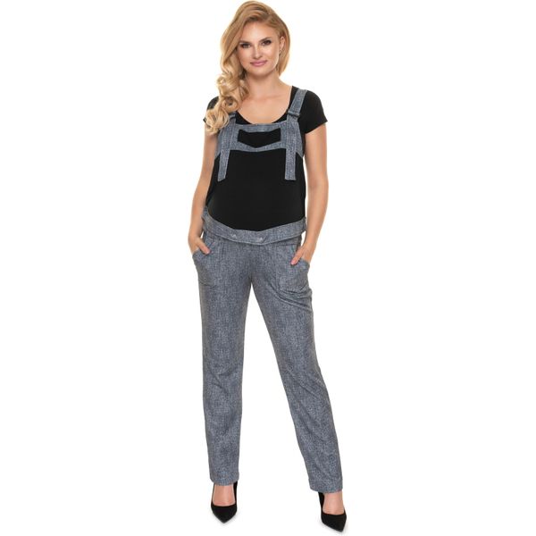 Peekaboo Pantaloni Premaman Da Donna Con Bretelle Silentee Nero L/Xl-image