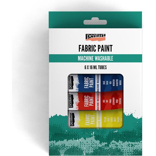 Pentart Vernici Per Tessuti In Tubetto - Vernice Per Tessuti - Vernice Per Tessuti - 6X16 Ml-image