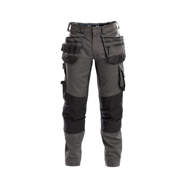 Pantaloni Da Lavoro Dassy® Flux Elasticizzati, Con Tasche A Fondina E Tasche Per Ginocchiere Anthrazite Grey/Black Taglia 67 Lunghezza: Standard-image