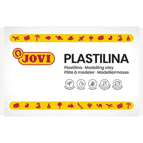 Jovi 7201 Argilla Da Modellare Per Bambini Bianco 350 G-image