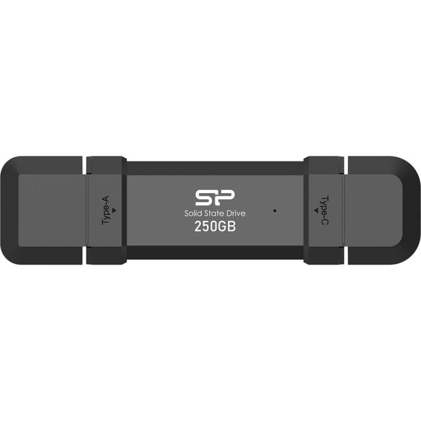 Silicon Power Marvel Xtreme DS72 - Unità Flash Usb - 250 Gb - Usb 3.1 Gen 2 / USB-C 3.2 Gen 2 - Nero (SP250GBUC3S7-image