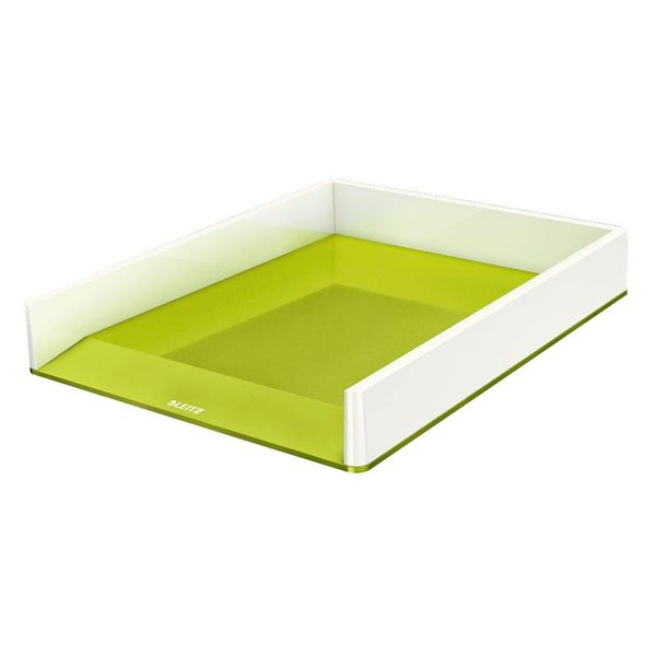 Vaschetta Per Lettere Leitz Wow Duo Colour A4 In Polistirolo Verde-image