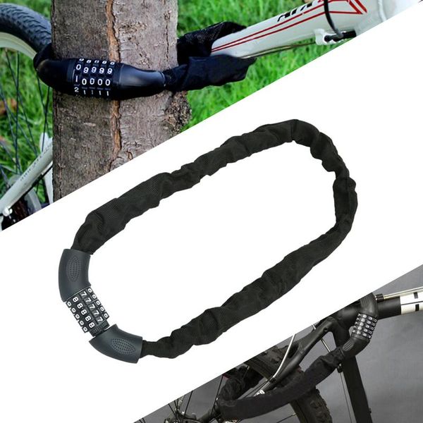 Fiqops Serratura Bicicletta 90Cm Moto Serratura Combinazione Per Ciclomotore Per Bicicletta-image