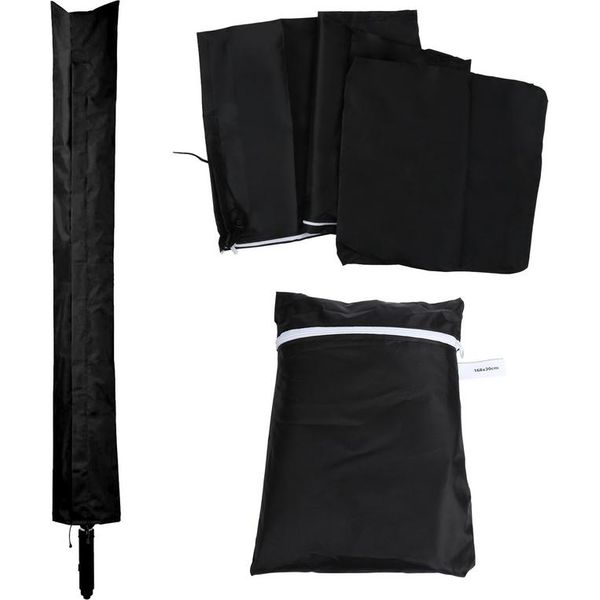 Jiubiaz Rotante Asciugatrice Copertura Protettiva 168X28Cm Resistente Alle Intemperie Asciugatrice Rotante 210D Per Lavanderia Ombrello-image