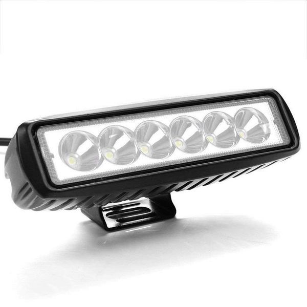 Jiubiaz Led Luce Di Lavoro 12V 24V Led Faro Trattore Luce Di Lavoro, Led Faro 12V Trattore Per Offroad, Suv, Atv, Led Faretto Auto 18W, 1 Pezzo-image