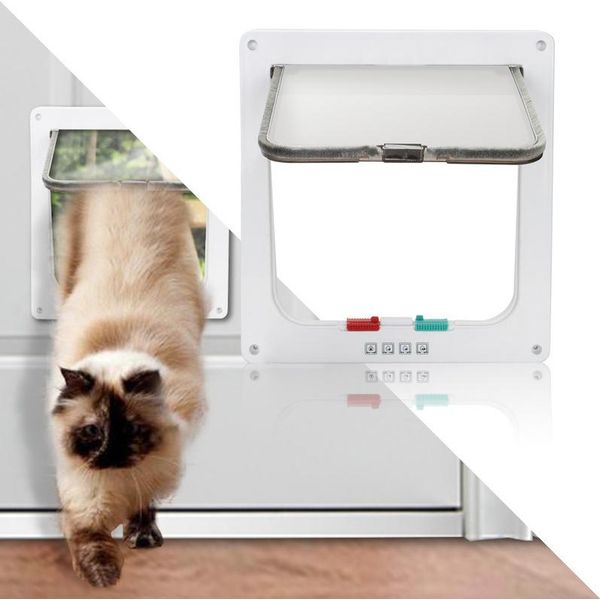 Swanew Gattaiola Gattaiola 4 Vie Gatto Porta Petsafe Con Tunnel Gattaiola Cane-image