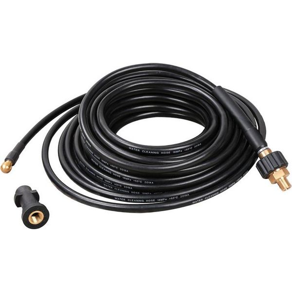 Tubo Flessibile Per Idropulitrice Jiubiaz 180Bar- Set Di Tubi Per Pulizia Tubi Con Adattatore Per KäRcher K2-K7 15M-image