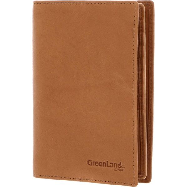 Greenland Nature Pelle Caso Di Identificazione Passport / Document Case Mandarin Marrone Chiaro-image