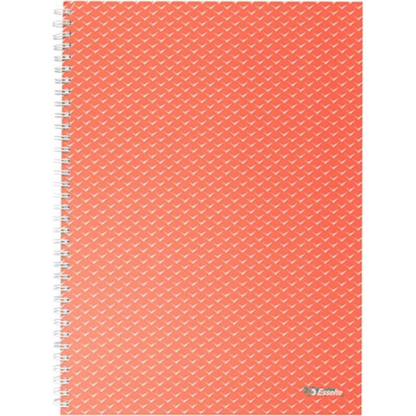 Esselte Wiro Cartone Maniche Colore Breeze A 4 Corallo A Scacchi Taccuino Arancione Arancione Taglia Unica-image