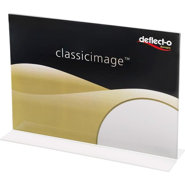 Deflecto 47905 Supporto Da Tavolo Deflecto, Din A5 Orizzontale, Diritto-image