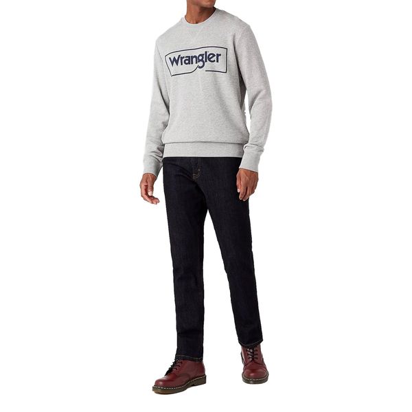 Wrangler - Felpa Da Uomo (W662HA), Taglia:Xl, Colore:Grigio Medio Melange (X37)-image