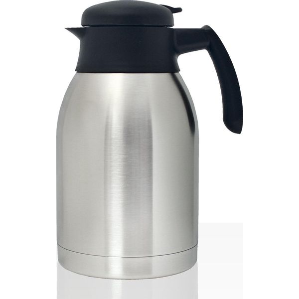 Caraffa Sottovuoto Bonamat In Acciaio Inox Da 1,2 Litri Con Coperchio A Rotazione, Caraffa Da Caffè-image