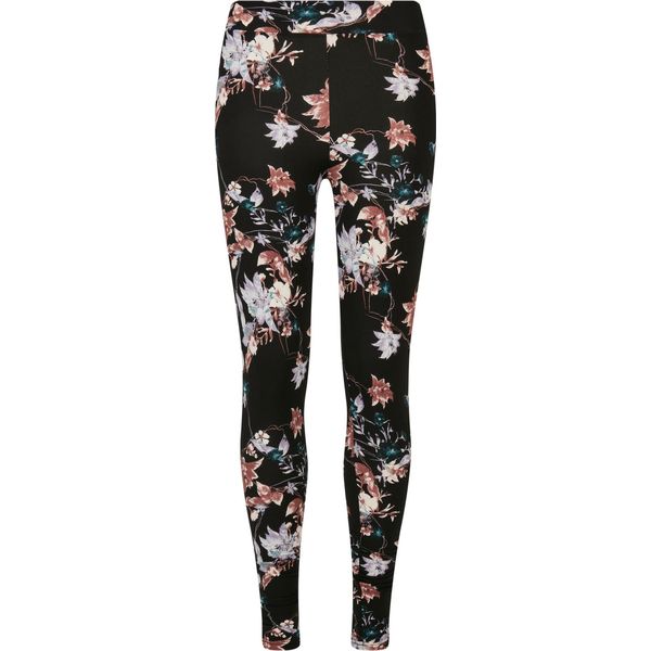 Urban Classics Ladies Soft Aop Leggings Blacksoftflower - L-image