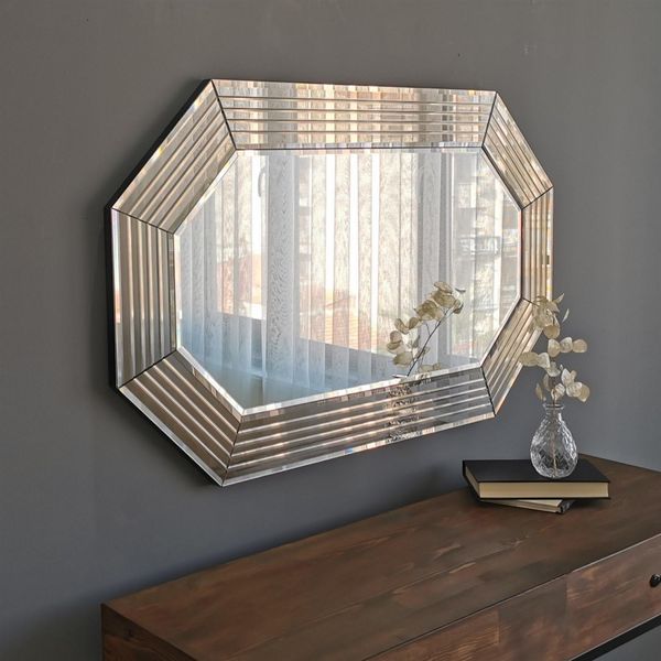Skye Decor, A312Y- A312YNOS, Bronzo, Specchio Da Parete, 60X100 Cm, 100% Mdf-image