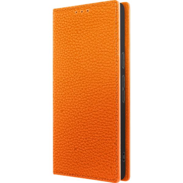 Custodia In Ecopelle Per Google Pixel 7 Con Funzione Stand E Scomparti - Arancione-image