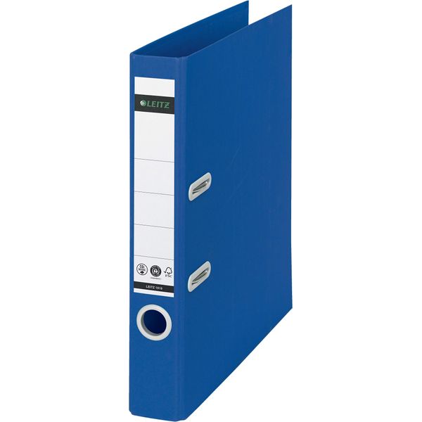 Leitz 1019-00-35 1019 Cartella Di Qualità Recycle 180° - A4, 50 Mm, Clima Neutro, Blu-image