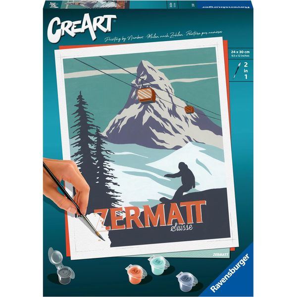 Ravensburger Creart - Pittura Con I Numeri 23500 - Zermatt - Dai 12 Anni In Su-image