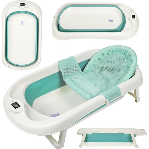 Yakimz Bagnetto Con Piedini Bagnetto Pieghevole Verde 3 In 1 Con Tazza Shampoo-image