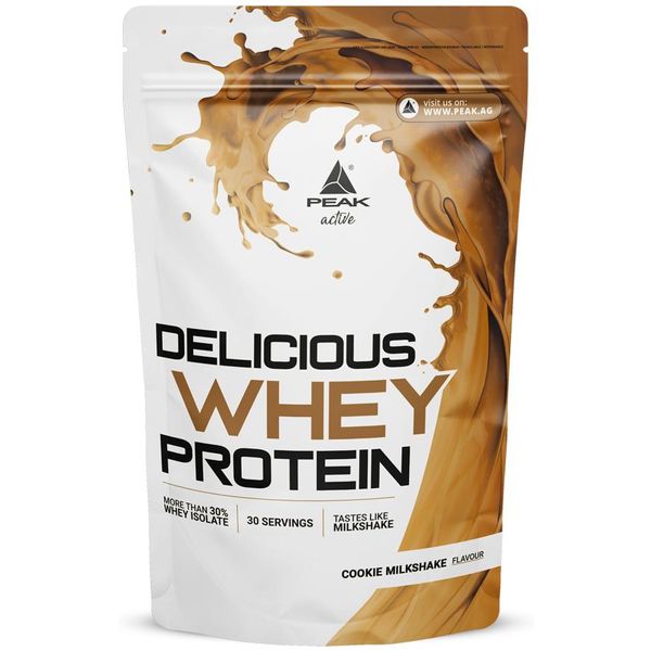 Delicious Whey Protein - 900G : Cookie Milkshake I Proteine I Mix Di Proteine (Concentrato Di Siero Di Latte E Isolato Di Siero Di Latte) I Consistenza Del Frullato I Con Lattasi I Solubilità Perfetta I Sapore Imbattibile I Costruzione Muscolare-image