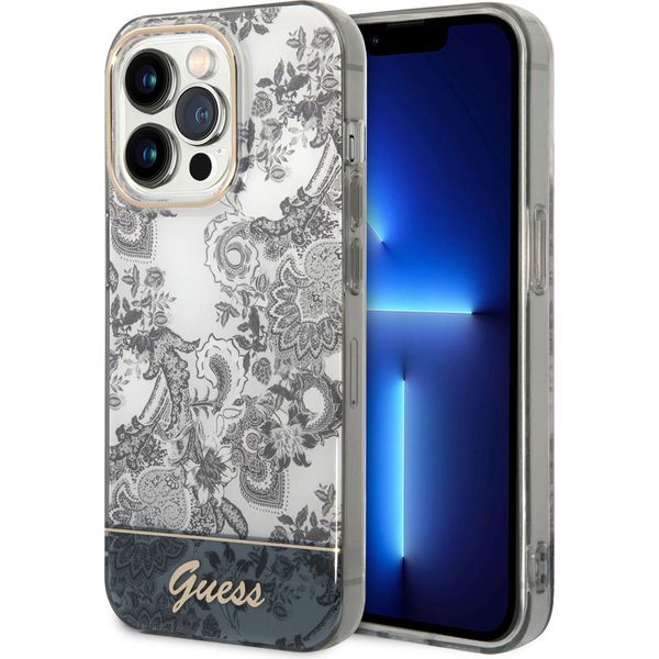 Guess Guhcp14Xhgplhg Iphone 14 Pro Max6,7 Szary/Grey Hardcase Porcelain Collection-image