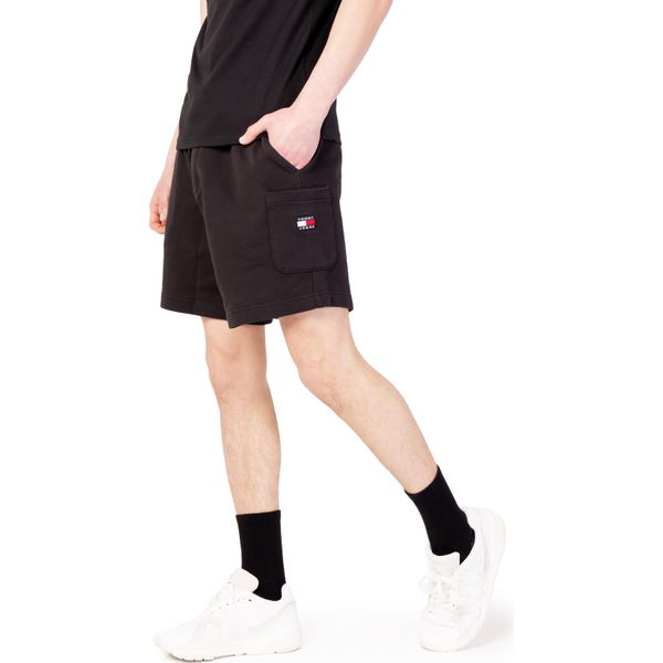Tommy Hilfiger Jeans Bermuda Da Uomo In Tessuto Nero GR76080 - Taglia: L-image