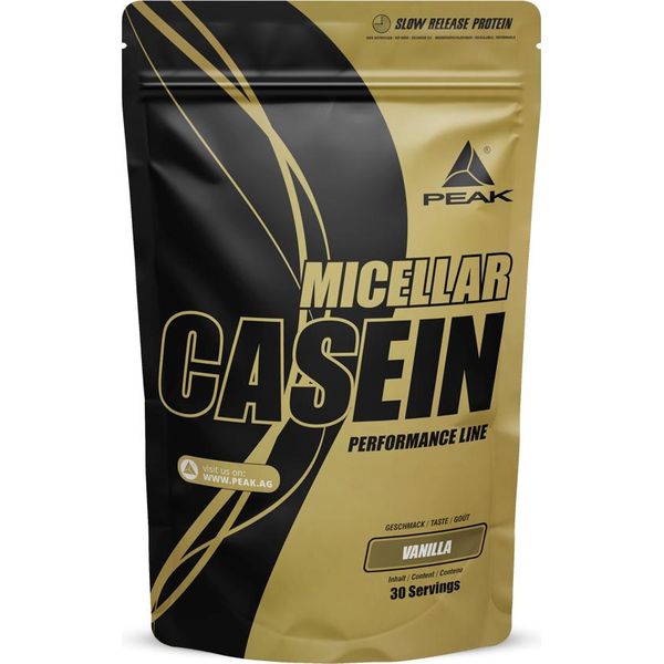 Caseina Micellare - 900 G : Vaniglia I 30 Porzioni I Polvere I Proteine Del Latte I Costruzione Muscolare I Effetto Sazietà I Con Lattasi I Senza Glutine-image