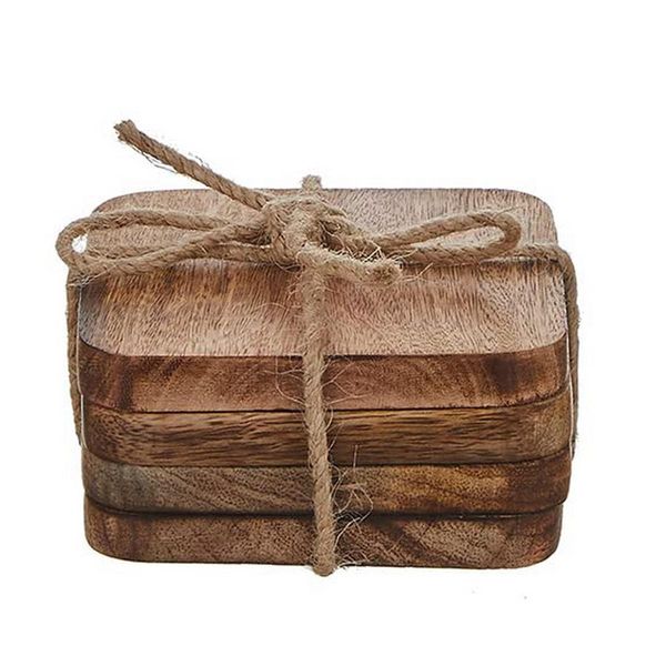 Sottobicchiere Decorazioni In Mica Duko 4 Pezzi (10 X 10 X 5 Cm)-image