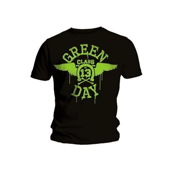 Green Day - Maglietta Uomo/Donna Unisex RO2348 (Xxl) (Nero/Verde)-image