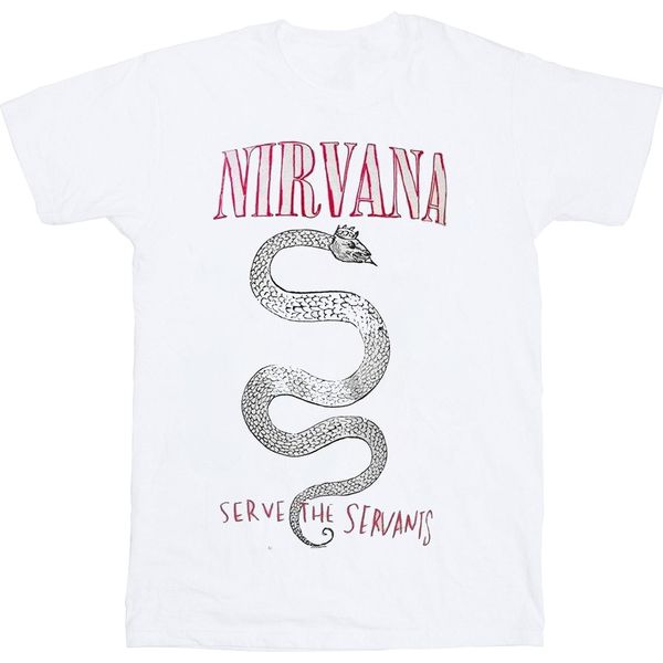 Nirvana - Maglietta "Serve The Servants"" Per Uomo/Donna Unisex PH1976 (Xl) (Bianco)"-image